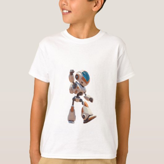 "Actiegerede Explorer Droid Figuur" T-shirt (Voorkant)