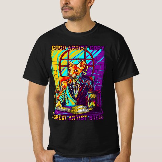 Actiegericht: De Creatieve Kraak: Sphynx Kat Ed T-shirt (Voorkant)