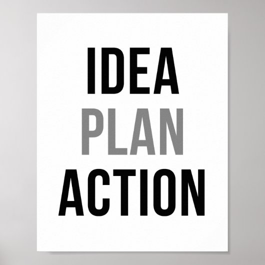 Actieplan Ideeën Poster (Voorkant)
