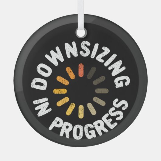 Actieplan voor gewichtsverlies - Inkrimping in uit Glas Ornament (Voorkant)