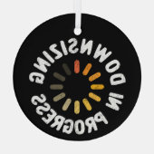 Actieplan voor gewichtsverlies - Inkrimping in uit Glas Ornament (Achterkant)