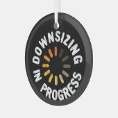 Actieplan voor gewichtsverlies - Inkrimping in uit Glas Ornament (Voorkant links)