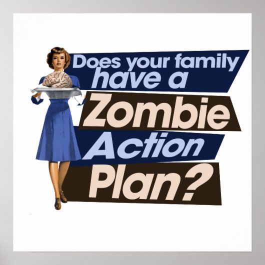 Actieplan Zombie Poster (Voorkant)