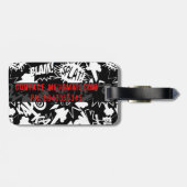 Acties in het stripboek bagagelabel (Achterkant horizontaal)