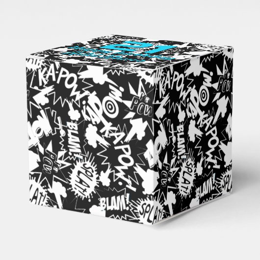 Acties in het stripboek bedankdoosjes (Voorkant Zijde)