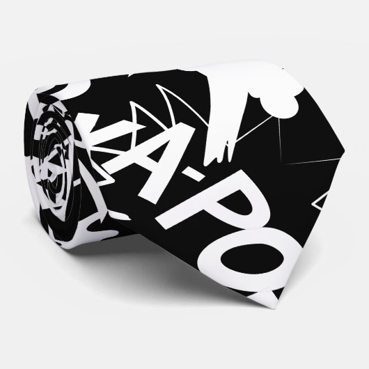 Acties in het stripboek stropdas (Opgerold)