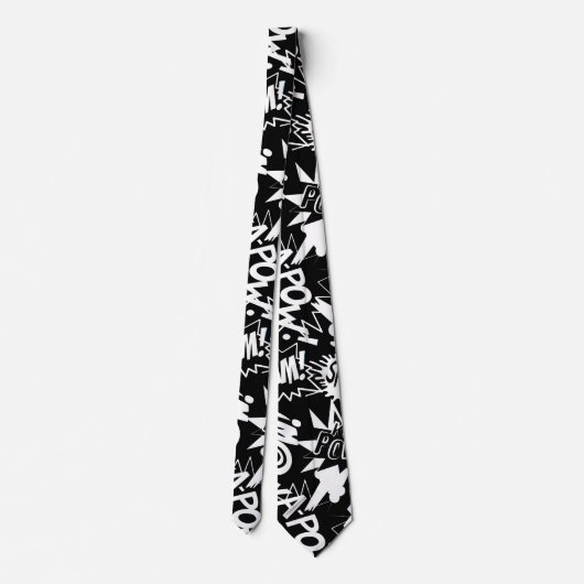 Acties in het stripboek stropdas (Achterkant)