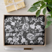 Acties in het stripboek tissuepapier (Geschenk)