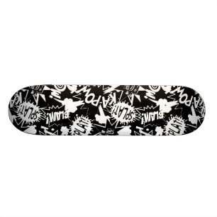Acties in stripboeken persoonlijk skateboard