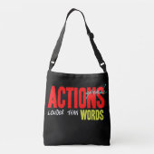 Acties luider spreken crossbody tas (Achterkant)
