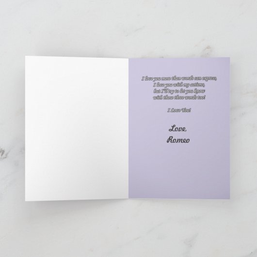 Acties van Liefde Kaart (Binnen)