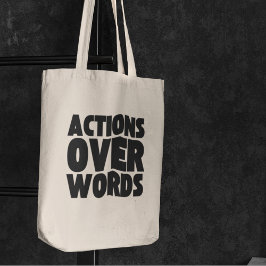 Acties Voor Woorden Mensenrechten Sociale Rechtvaa Tote Bag