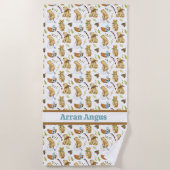 Actieve Beren Boy Kleuren Strandlaken (Voorkant)