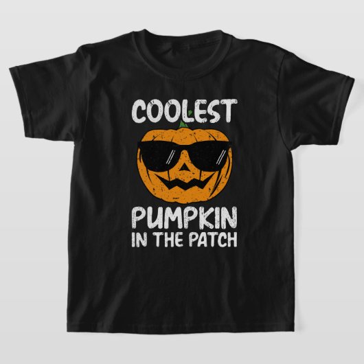 Actieve coolste pompoen in de patch, Halloween T-shirt (Laagn)