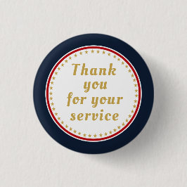 Actieve dienst gepensioneerde militaire politie vu ronde button 3,2 cm