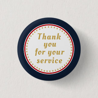 Actieve dienst gepensioneerde militaire politie vu ronde button 3,2 cm