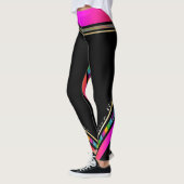 Actieve draag offerte hotpink met witte tekst leggings (Links)