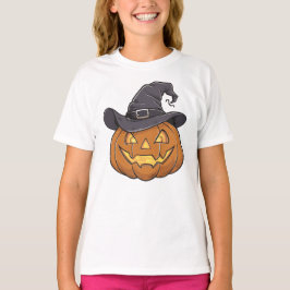 Actieve Halloween pompoen, meisjes T-shirt