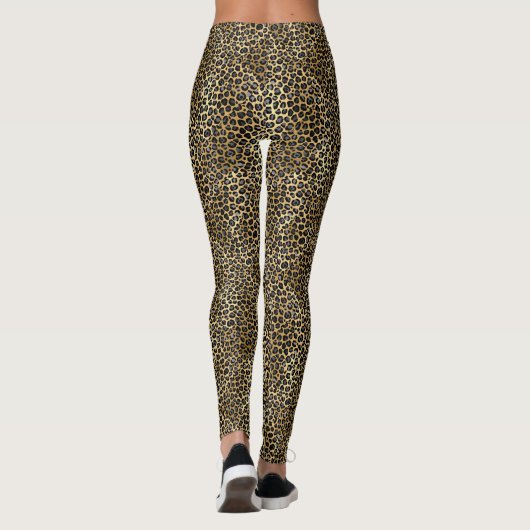 ACTIEVE LEGGINGS LUXE GOLD LEOPARD PRINT (Achterkant)