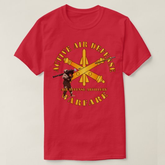 Actieve luchtverdedigingsoorlog Stinger T-shirt (Design voorkant)