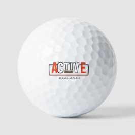 Actieve Modus Aan – Blijf Fit Blijf Bewegen Design Golfballen