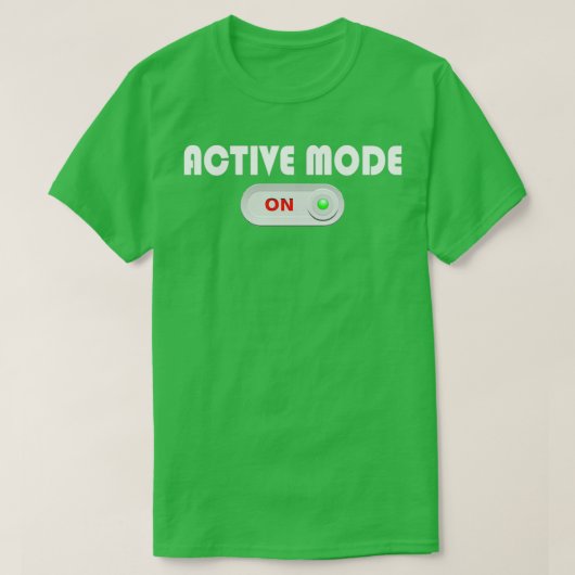 ACTIEVE MODUS AAN T-SHIRT (Design voorkant)