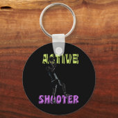 Actieve schutter basketbal 3 sleutelhanger (Voorkant)