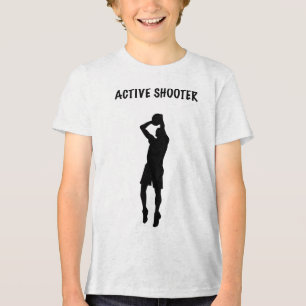 Actieve schutter basketbal 6 Tri-Blend shirt