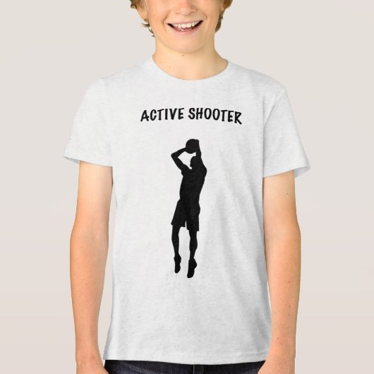 Actieve schutter basketbal 6 Tri-Blend shirt (Voorkant)