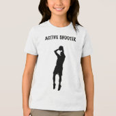 Actieve schutter basketbal 6 Tri-Blend shirt (Voorkant)