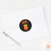 Actieve schutter basketbal 7 ronde sticker (Envelop)