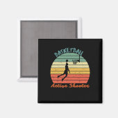 Actieve schutter basketbal 8 magneet (Voorkant / Achterkant)