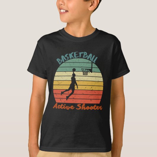 Actieve schutter basketbal 8 t-shirt (Voorkant)