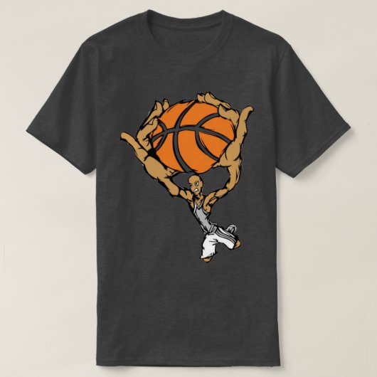 Actieve Schutter Basketbal Sticker 2 T-shirt (Design voorkant)