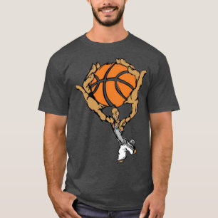 Actieve Schutter Basketbal Sticker 2 T-shirt