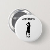 Actieve Schutter Basketball 6 Ronde Button 5,7 Cm (Voorkant /achterkant)