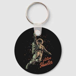 Actieve schutter Basketball Lovers Sleutelhanger