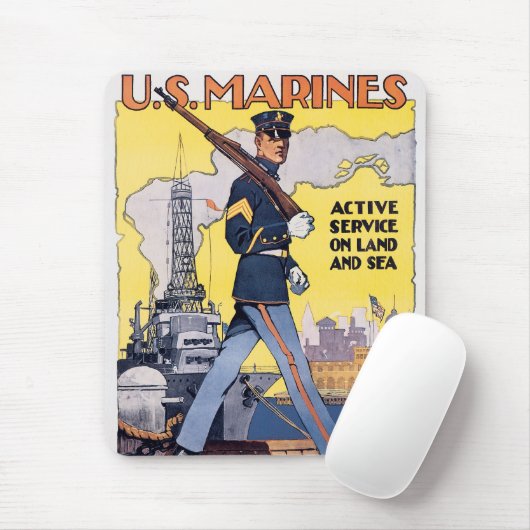 Actieve service op land en Zee Muismat (Met muis)