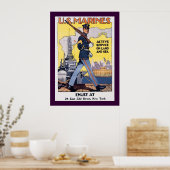 Actieve service op land en Zee Poster (Keuken)