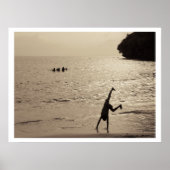 actieve silhouet poster (Voorkant)