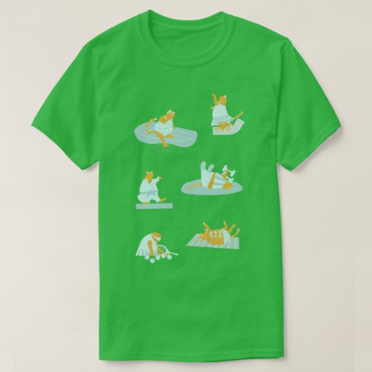 Actieve Sinaasappels Katten 1 T-shirt (Design voorkant)