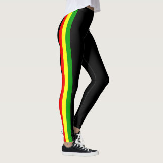 Actieve slijtage-leggings met rastastrepen leggings