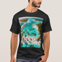 Actieve vakantieoord aan het strand met helderblau