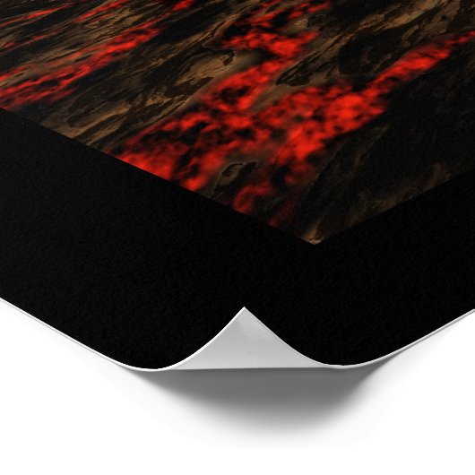 ACTIEVE VOLCANOAFDRUKKING POSTER (Hoek)