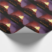 Actieve vulkaan - Schrijf uw eigen tekst Cadeaupapier (Hoek)