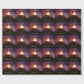 Actieve vulkaan - Schrijf uw eigen tekst Cadeaupapier (Vlak)