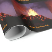 Actieve vulkaan - Schrijf uw eigen tekst Cadeaupapier (Rol Hoek)