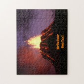 Actieve vulkaan - Schrijf uw eigen tekst Legpuzzel (Verticaal)