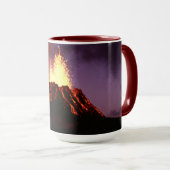 Actieve vulkaan - Schrijf uw eigen tekst Mok (Voorkant rechts)