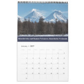 Actieve vulkanen op het schiereiland Kamchatka Kalender (Jan 2027)